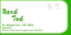 mark tok business card